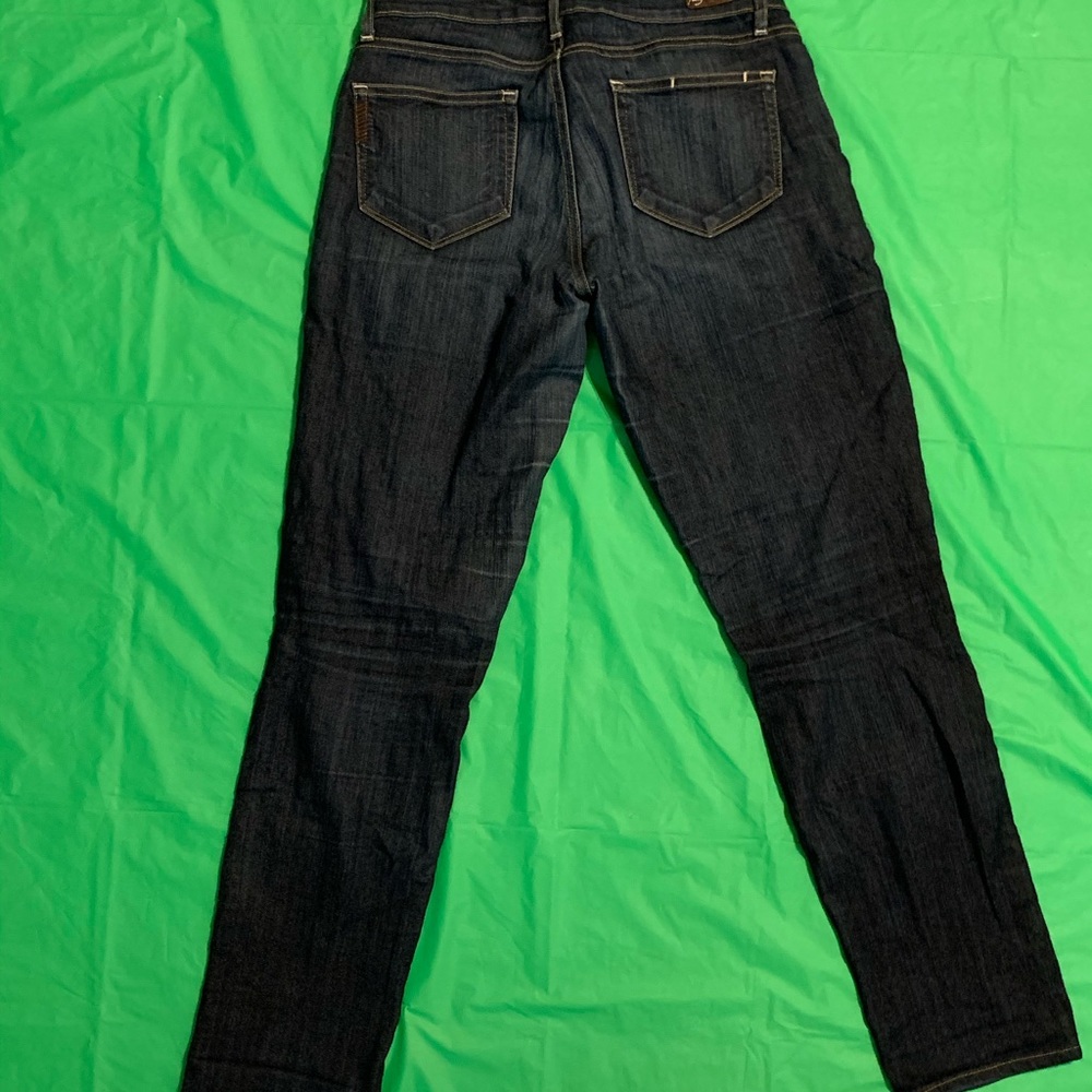 Paige Peg indigo skinny Jeans 27 waist  30 inseam - Picture 3 of 9